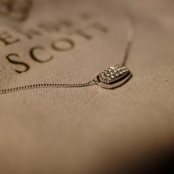 Kendra Scott Marisa Pendant Necklace – 14K White Gold,...